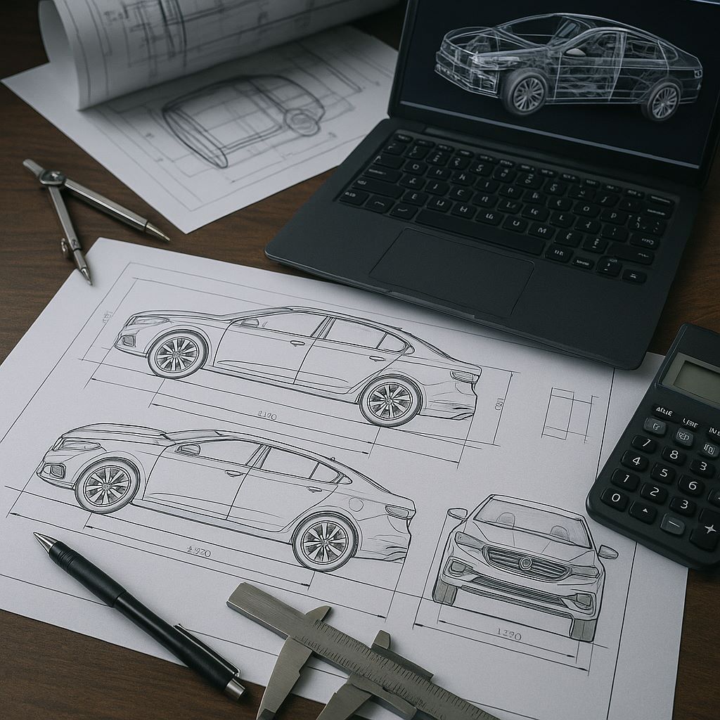 車載電装品のレイアウト設計（メンバークラス）